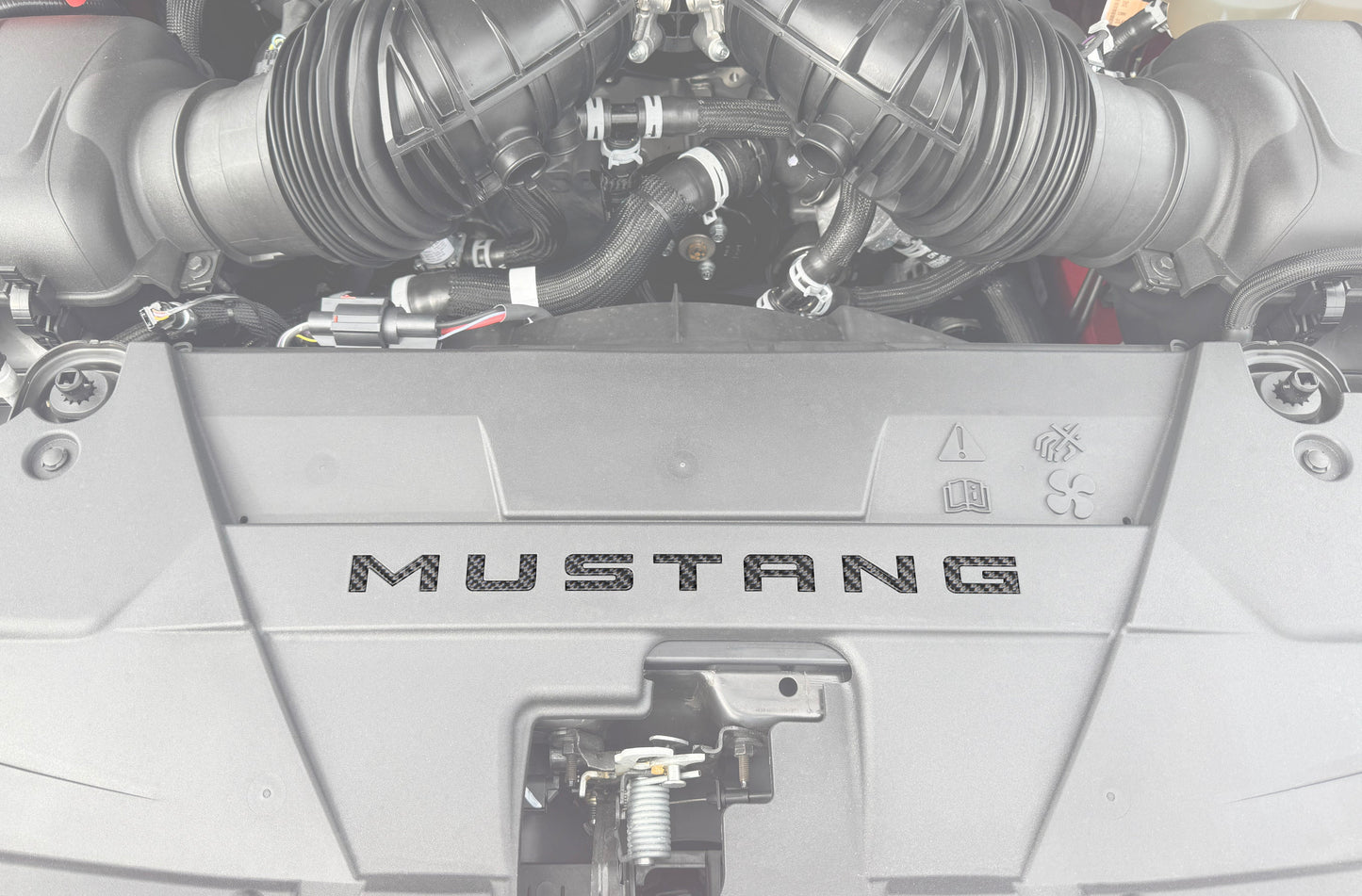 Engine Bay Letter Inserts Fits 2024-2026 Ford Mustang by Tufskinz.com