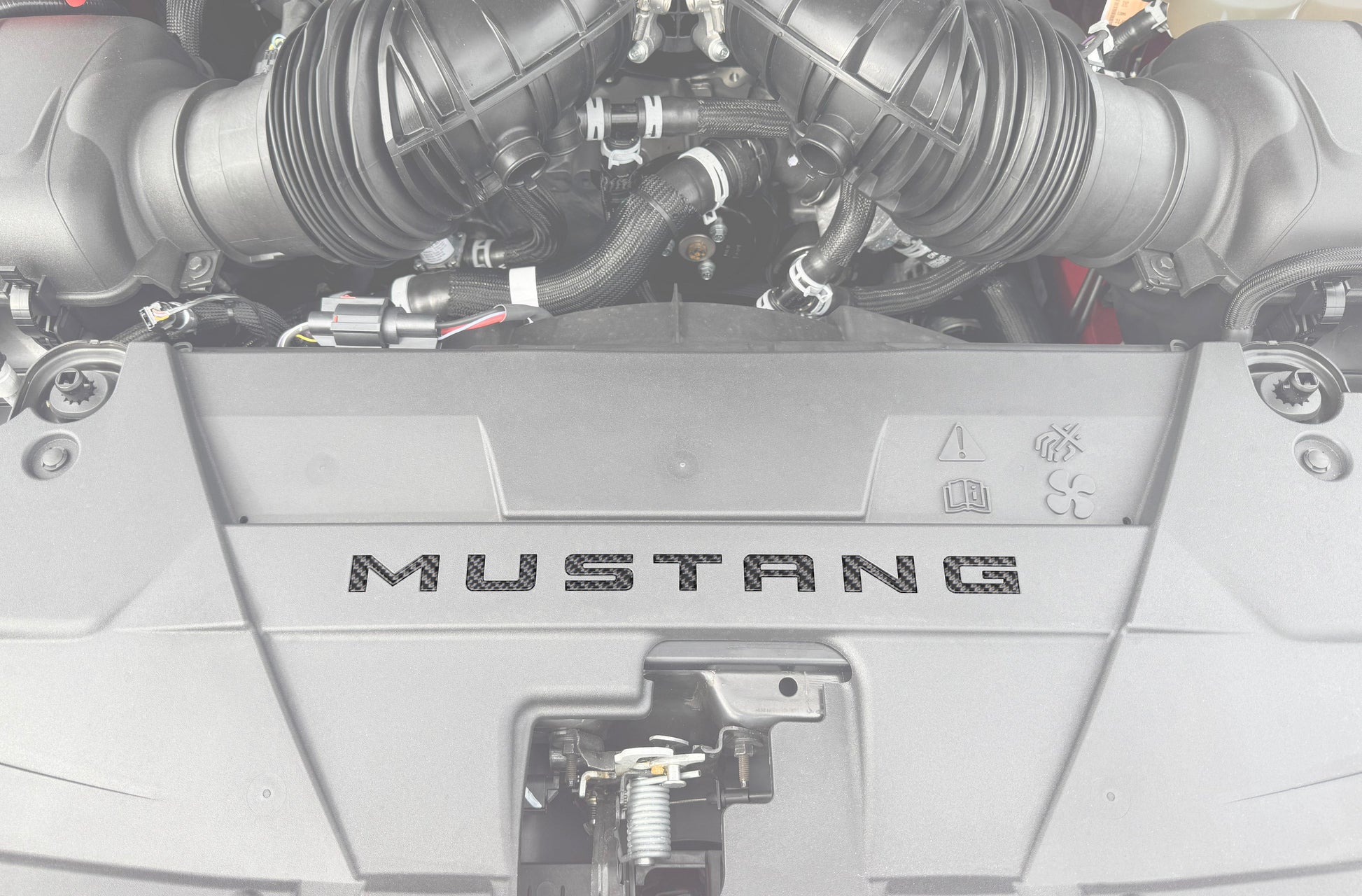 Engine Bay Letter Inserts Fits 2024-2026 Ford Mustang by Tufskinz.com