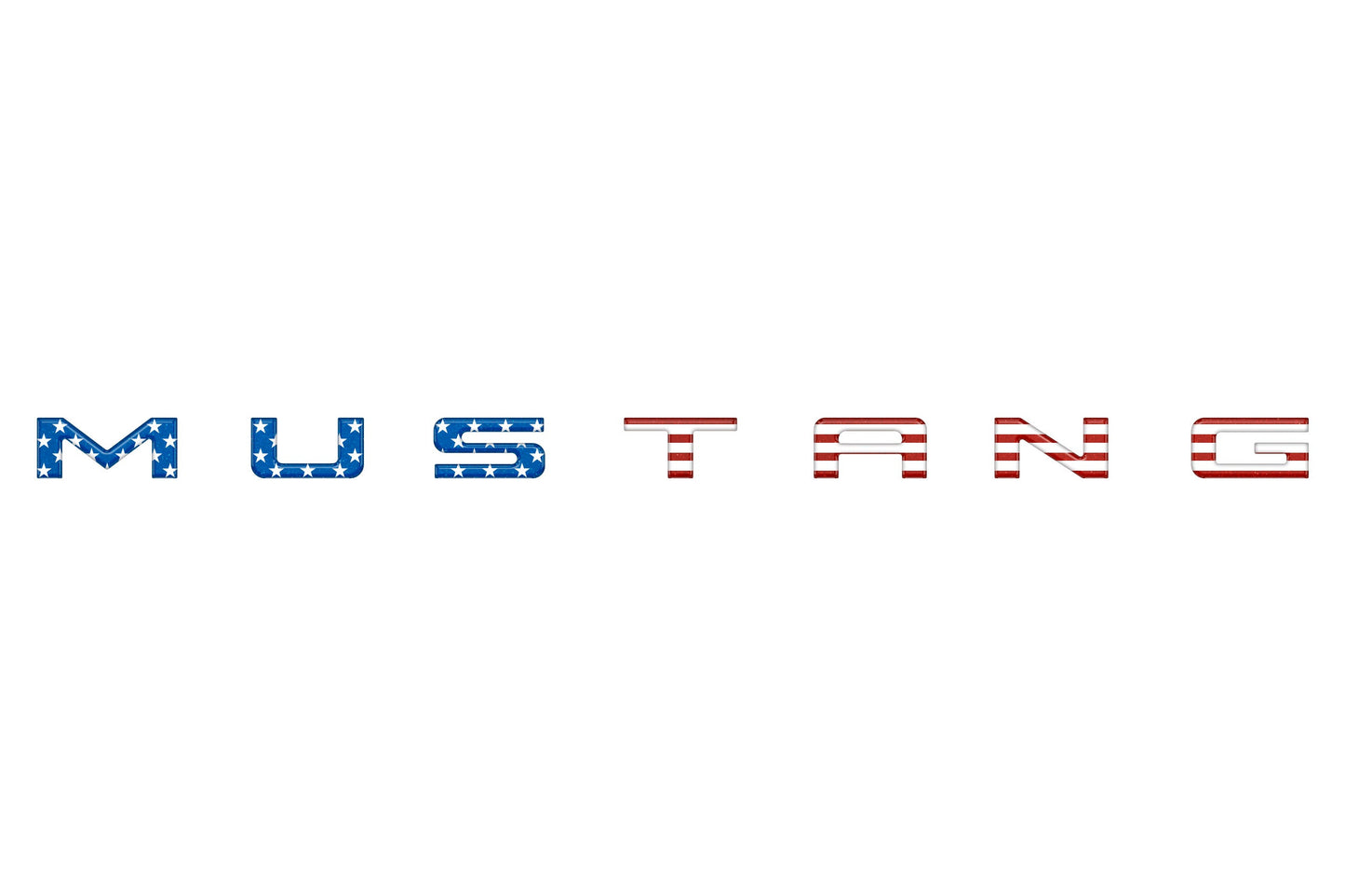 Engine Bay Letter Inserts Fits 2024-2026 Ford Mustang by Tufskinz.com