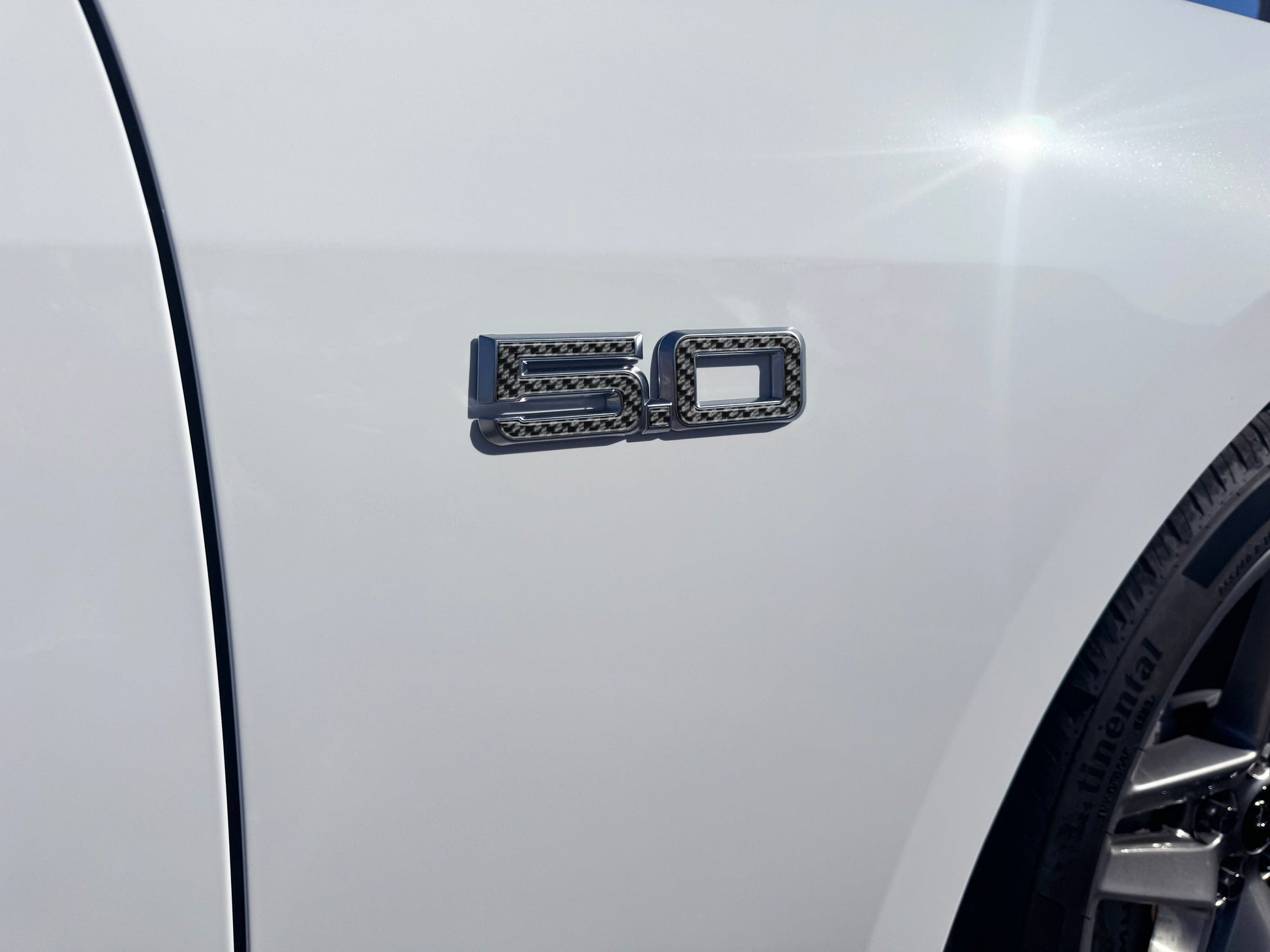 5.0 Emblem Inserts Fits 2024-2026 Ford Mustang by Tufskinz.com