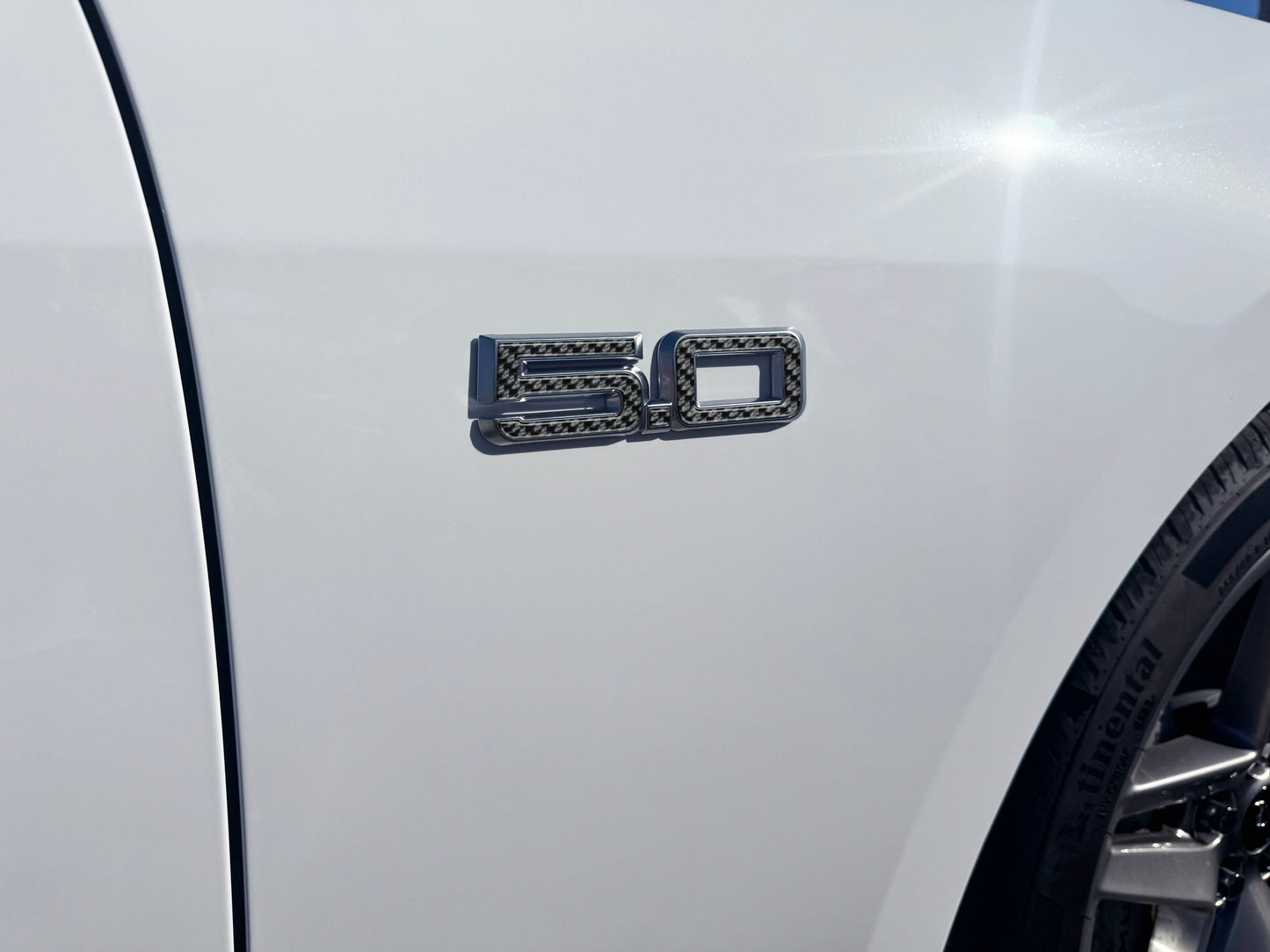 5.0 Emblem Inserts Fits 2024-2026 Ford Mustang by Tufskinz.com