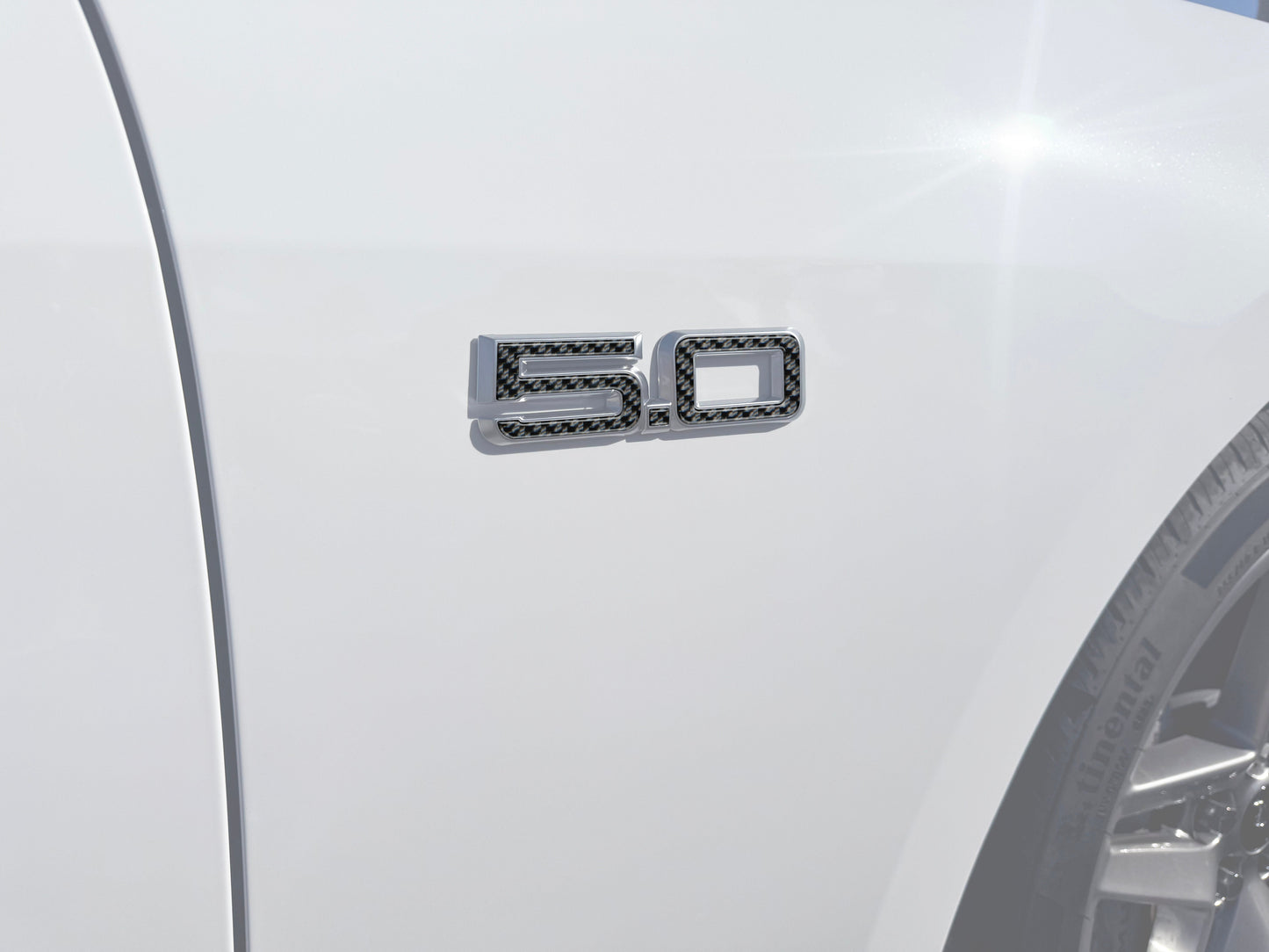5.0 Emblem Inserts Fits 2024-2026 Ford Mustang by Tufskinz.com