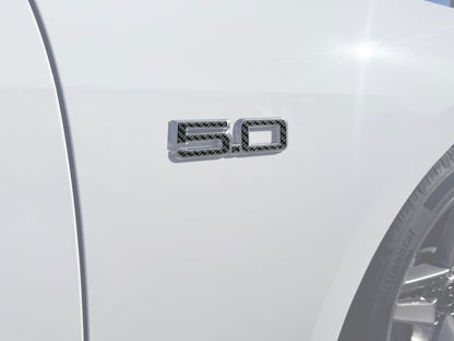 5.0 Emblem Inserts Fits 2024-2026 Ford Mustang by Tufskinz.com