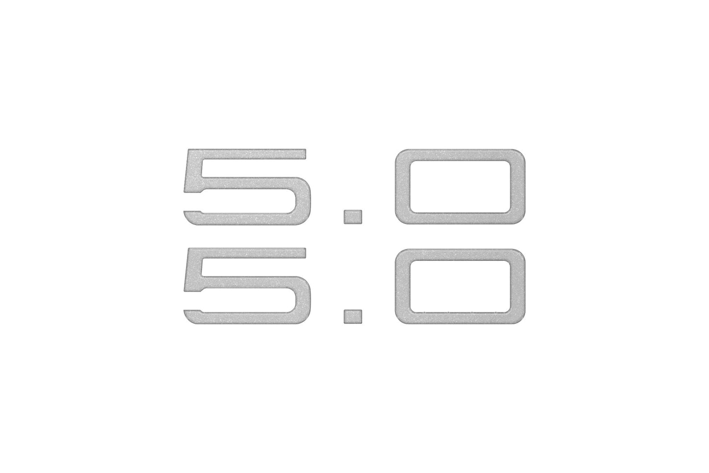 5.0 Emblem Inserts Fits 2024-2026 Ford Mustang by Tufskinz.com