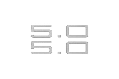 5.0 Emblem Inserts Fits 2024-2026 Ford Mustang by Tufskinz.com