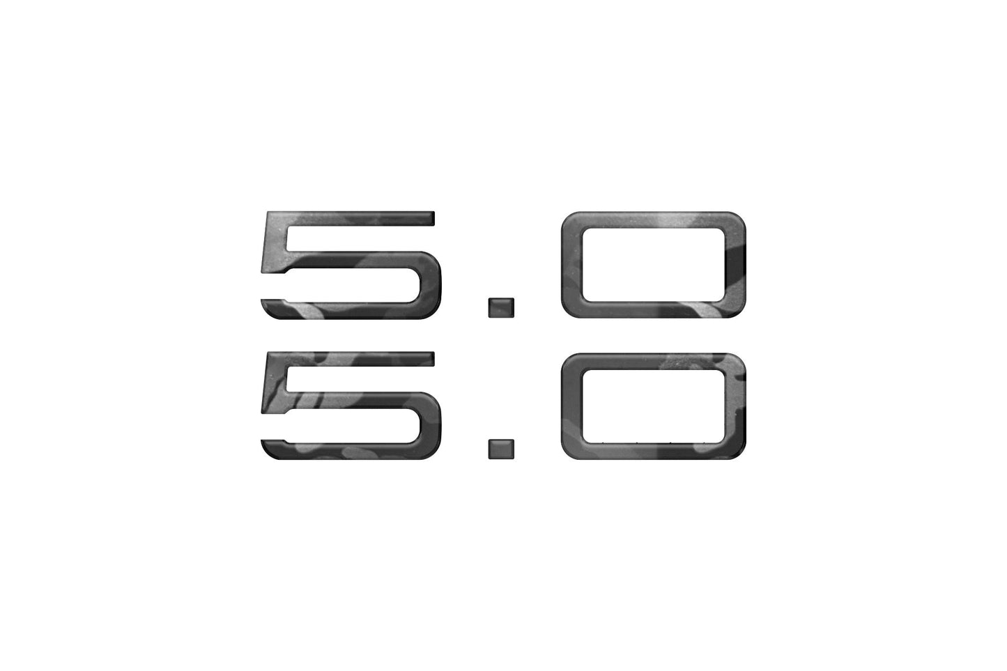 5.0 Emblem Inserts Fits 2024-2026 Ford Mustang by Tufskinz.com