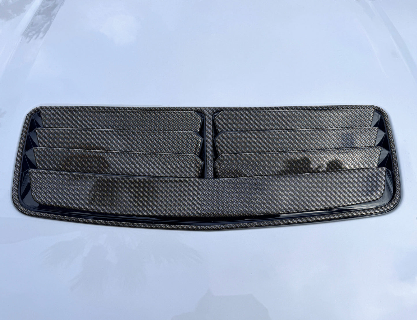 Hood Vent Accent Trim Fits 2024-2026 Ford Mustang by Tufskinz.com