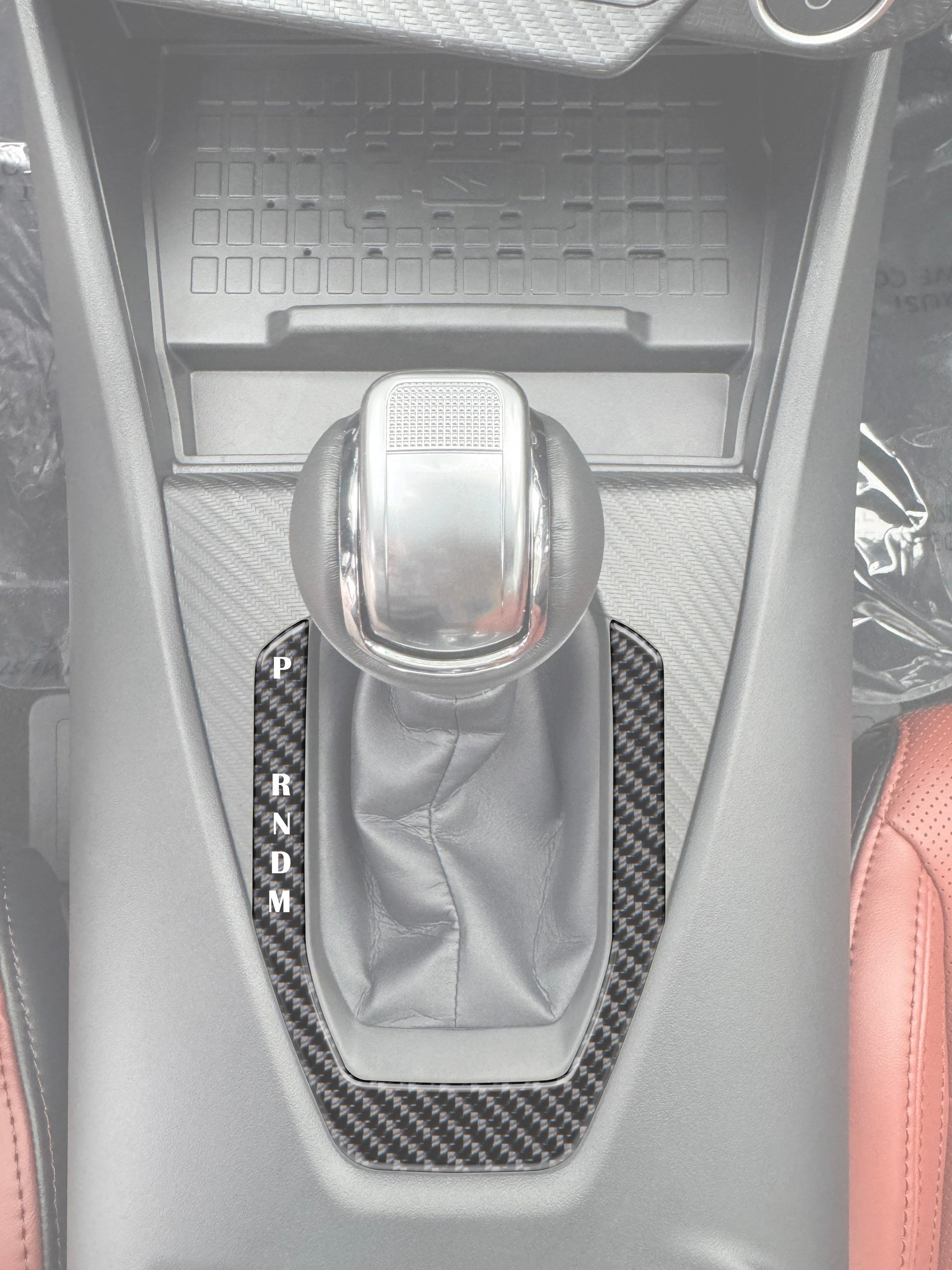 Gear Selector Accent Trim Fits 2024-2026 Ford Mustang by Tufskinz.com