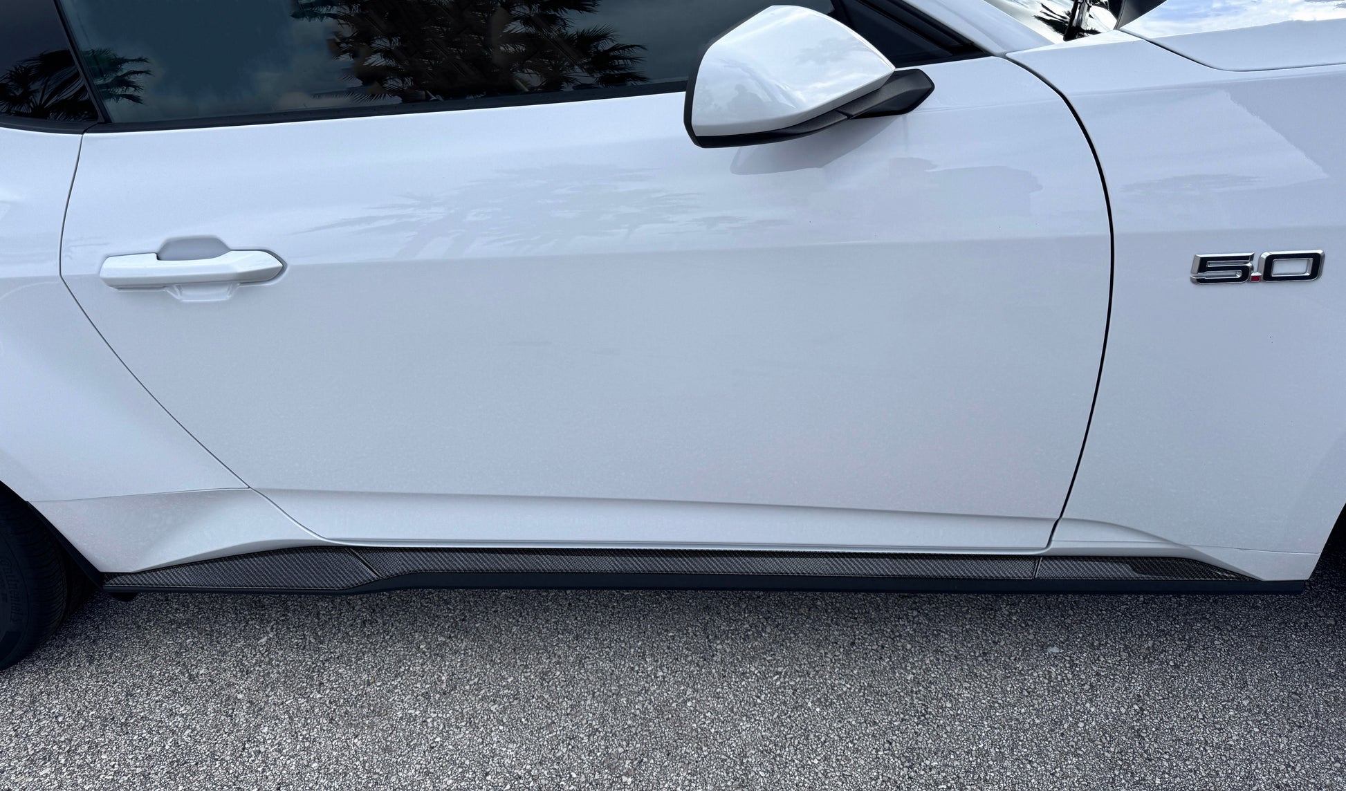 Side Skirt Accent Trim Fits 2024-2026 Ford Mustang by Tufskinz.com