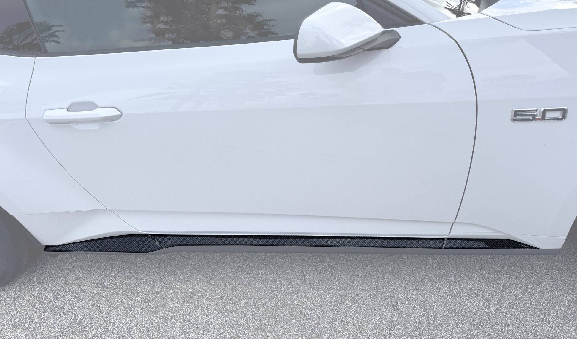 Side Skirt Accent Trim Fits 2024-2026 Ford Mustang by Tufskinz.com