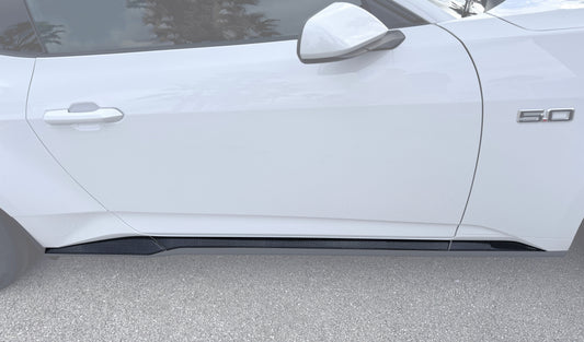 Side Skirt Accent Trim Fits 2024-2026 Ford Mustang by Tufskinz.com