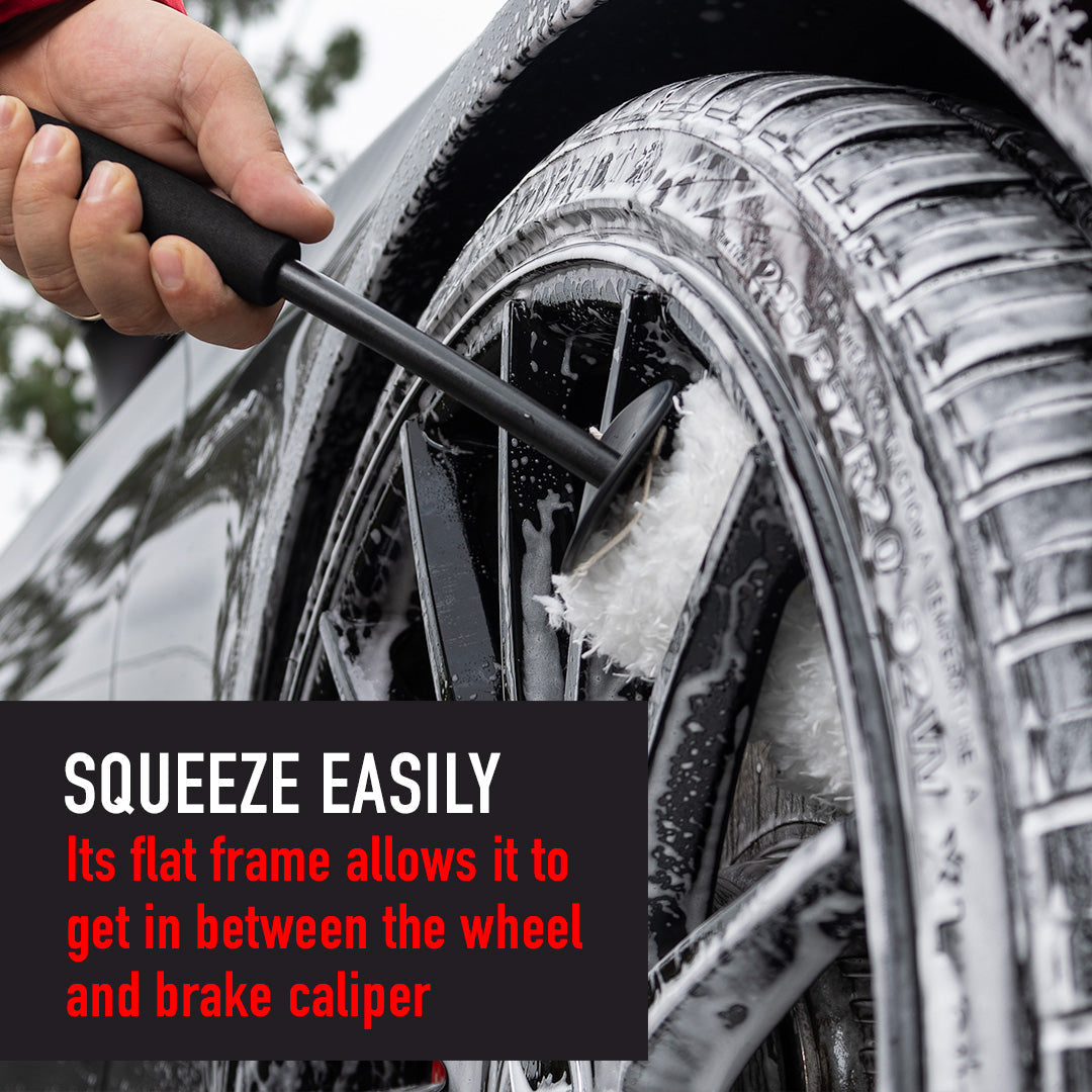 Microfiber Soft Wheel Brush with Replaceable Cover by MaxshineUSA