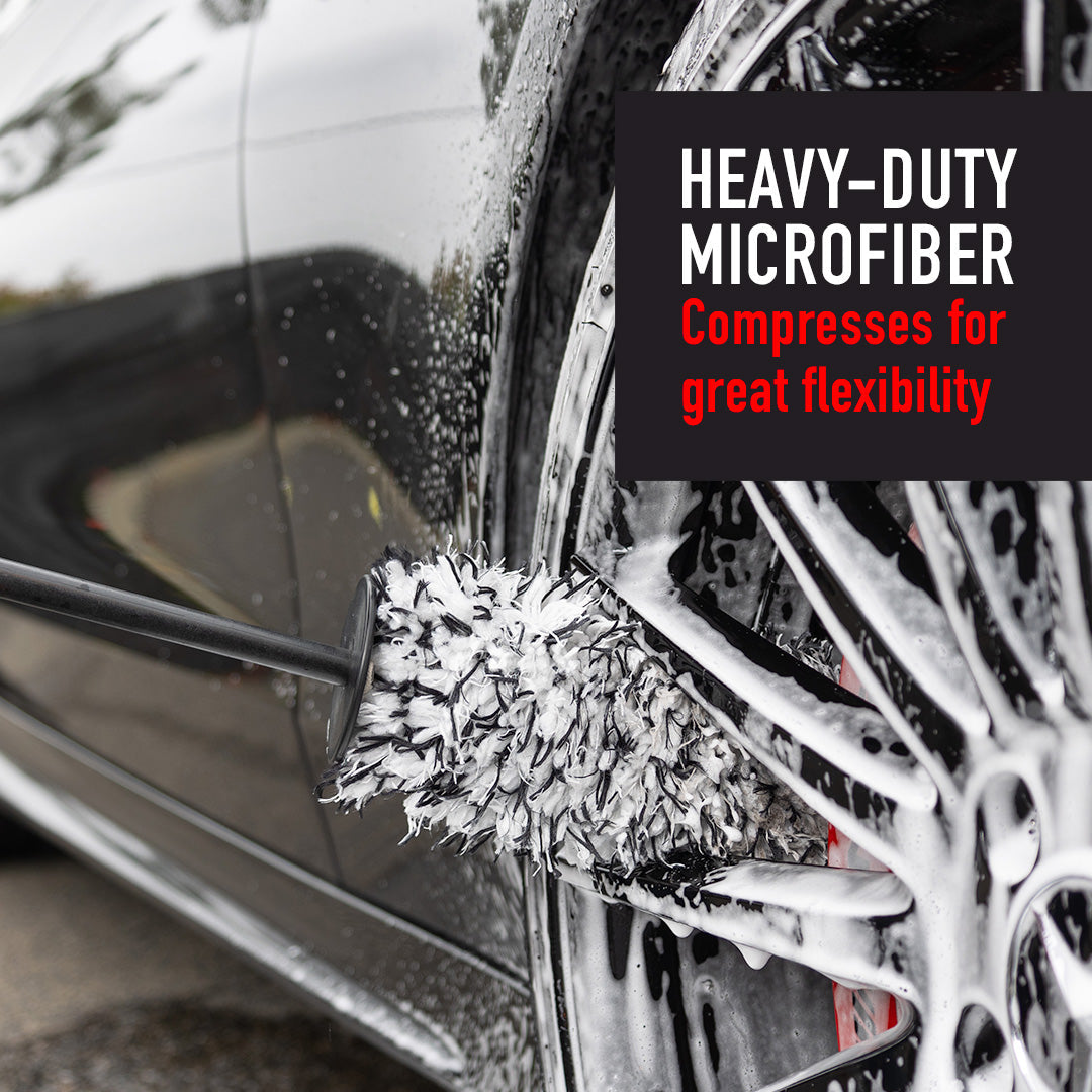 Microfiber Soft Wheel Brush with Replaceable Cover by MaxshineUSA