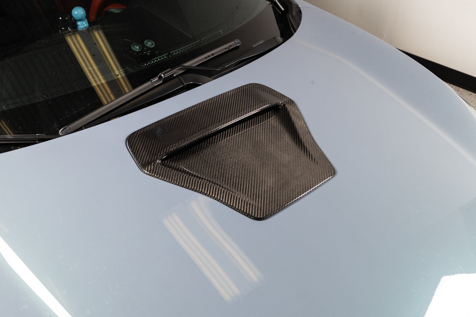 OLM LE Carbon Fiber Hood Scoop Cover - 2017 - 2021 Honda Civic Type R by MYX Automotive