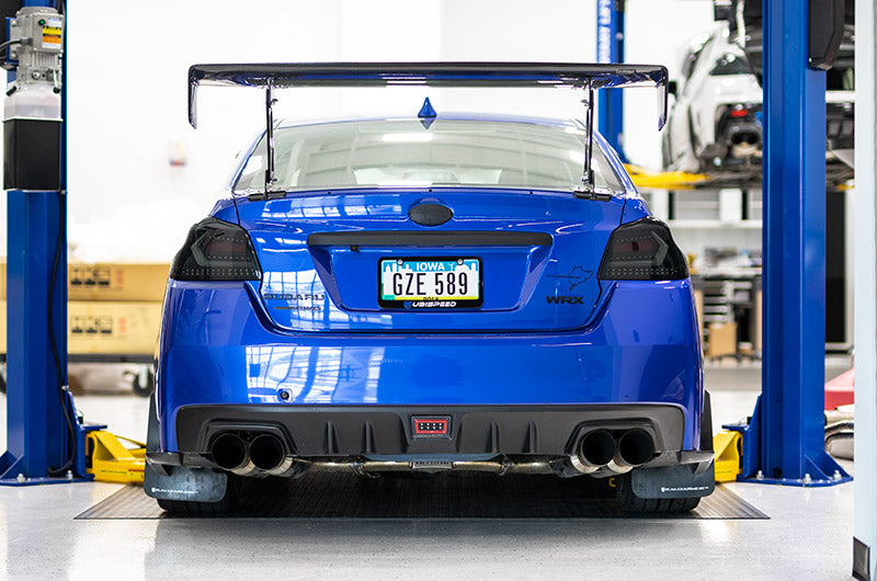 OLM Evolution Tail Lights (Smoked Lens, Black Base, White Bar) - 2015-2021 WRX / STI by MYX Automotive