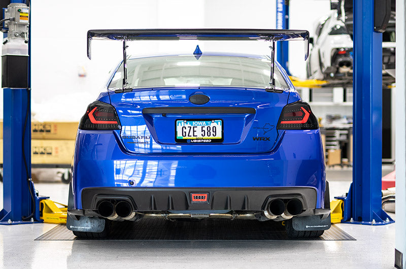 OLM Evolution Tail Lights (Smoked Lens, Black Base, White Bar) - 2015-2021 WRX / STI by MYX Automotive
