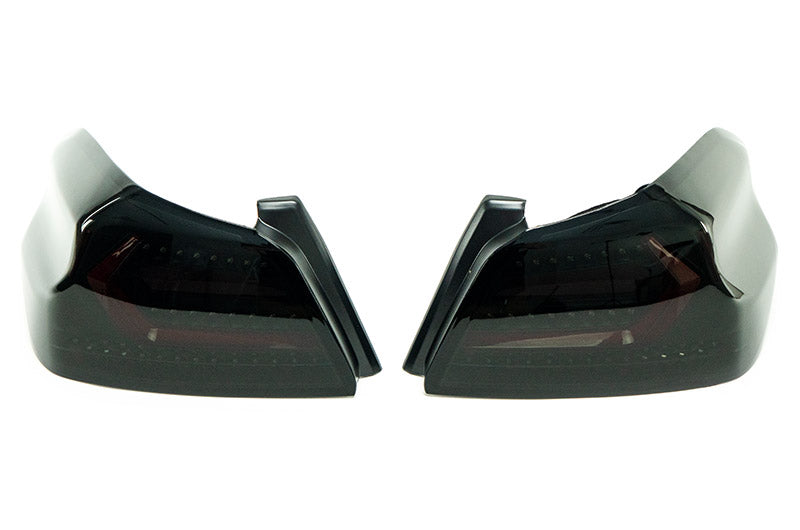 OLM Evolution Tail Lights (Smoked Lens, Black Base, Red Bar) - 2015-2021 WRX / STI by MYX Automotive