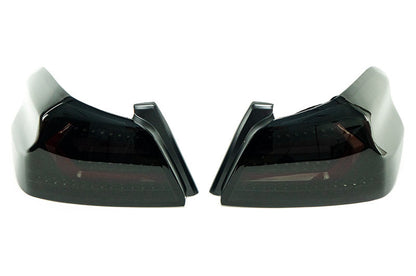 OLM Evolution Tail Lights (Smoked Lens, Black Base, Red Bar) - 2015-2021 WRX / STI by MYX Automotive