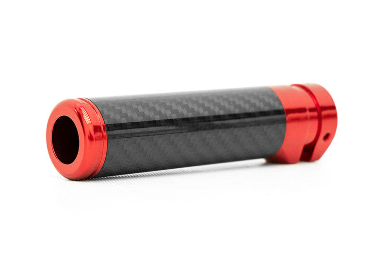 OLM Signature Series Ebrake Handle (Black Carbon w/Red) - 2015-2021 WRX & STI / 2013-2022 FR-S / BRZ / 86 / 2014-2018 Forester / 2013+ *Crosstrek by OLM