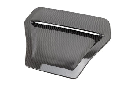 OLM LE Carbon Fiber Hood Scoop Cover - 2017 - 2021 Honda Civic Type R by MYX Automotive