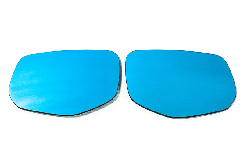 OLM Wide Angle Convex Mirrors w/ Turn Signals / Defrosters (Blue) - Subaru WRX 2022+ by OLM