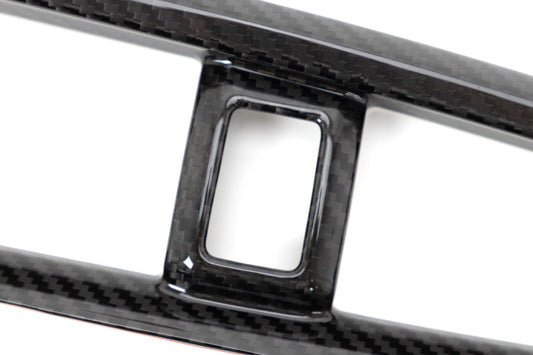 OLM LE Carbon Fiber Center Climate Control Vent Cover - 2016-2021 Honda Civic / 2016-2021 Honda Civic Type R by OLM