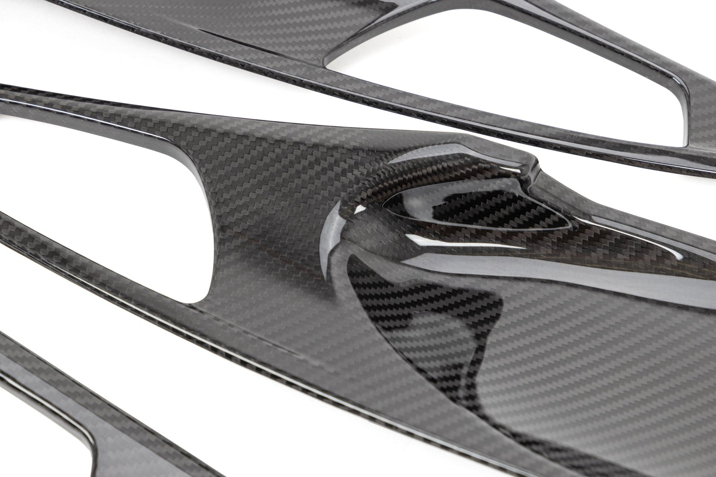 OLM LE Carbon Fiber Interior Door Handle Trim Covers (Full Set) - 2016 - 21 Honda Civic / 2017-21 Honda Civic Type R by MYX Automotive