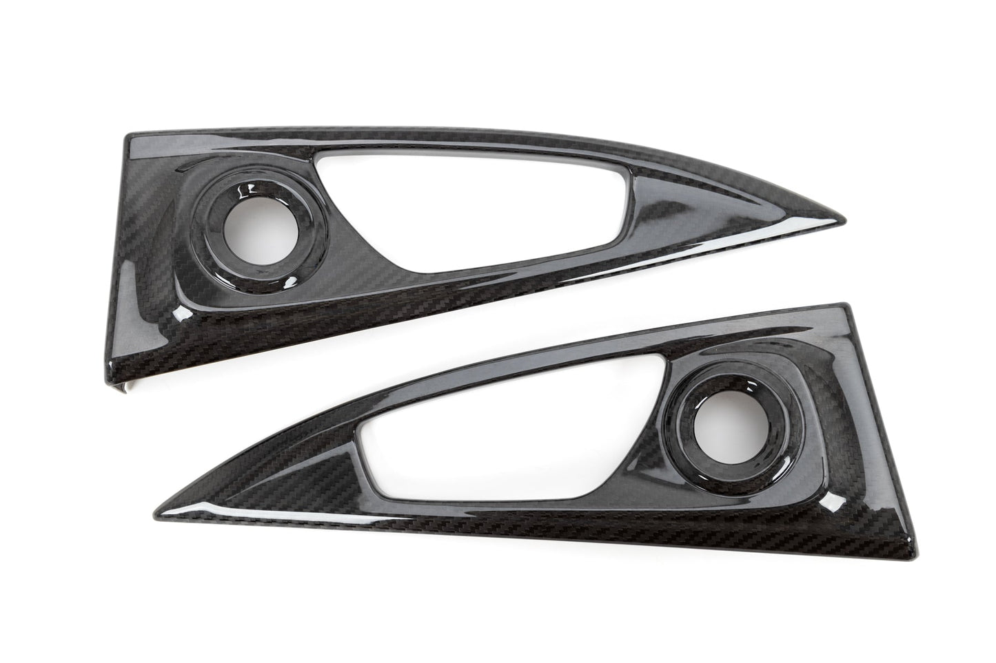 OLM LE Carbon Fiber Interior Door Handle Trim Covers (Full Set) - 2016 - 21 Honda Civic / 2017-21 Honda Civic Type R by MYX Automotive
