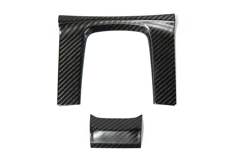 OLM Carbon Fiber Shifter Panel Cover (Matte Finish) - 2016-2021 Honda Civic AT by OLM