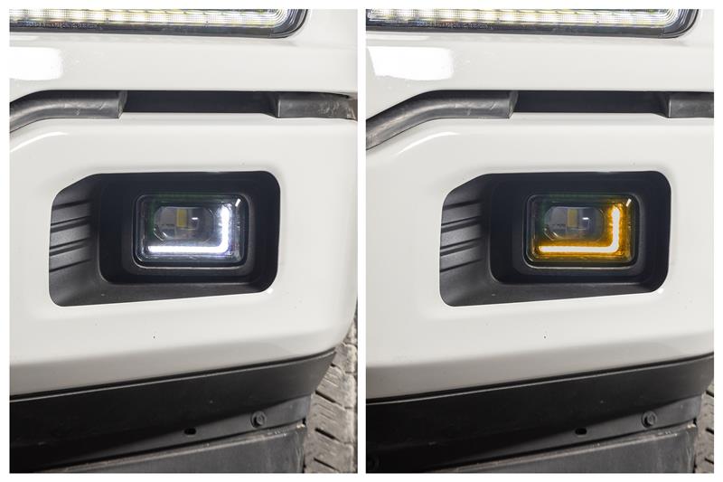 2015-2020 F150 Fog Lights w/ White or Amber DRL + Turn Signal - OLM by MYX Automotive