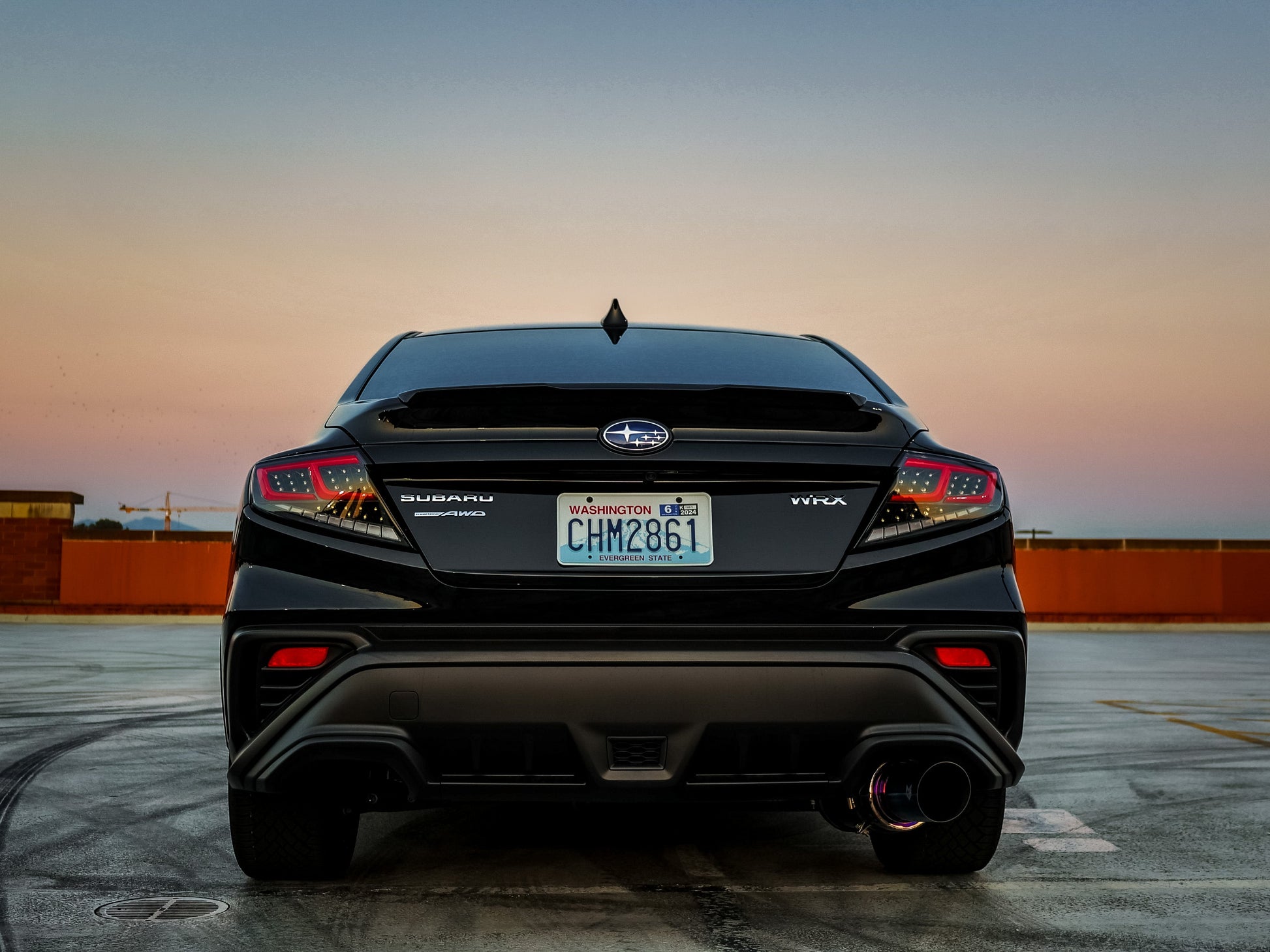 OLM Spec-AR LED Taillights (Clear Lens/Black Base/Red Bar) - 2022+ WRX by MYX Automotive