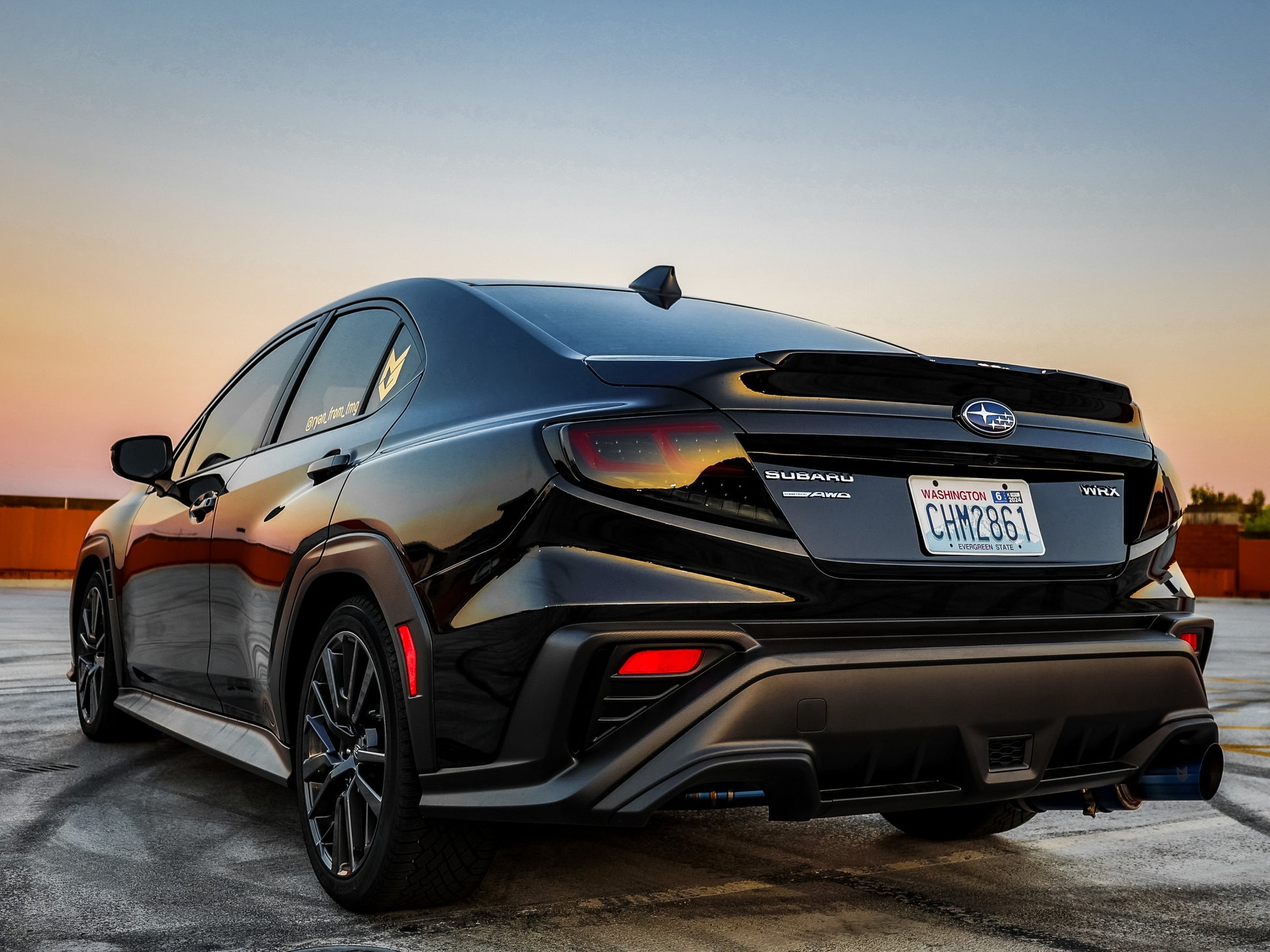 OLM Spec-AR LED Taillights (Smoke Lens/Black Base/Red Bar) - 2022+ WRX by MYX Automotive