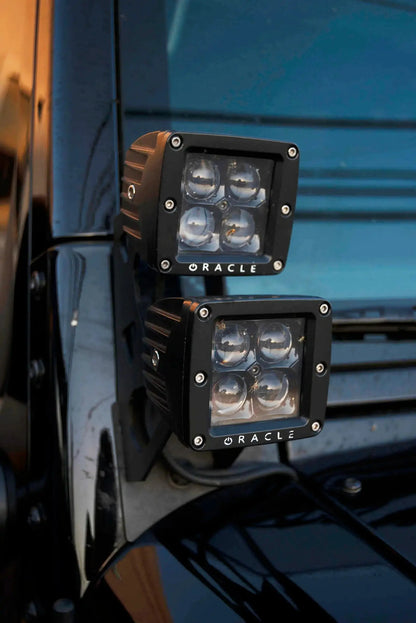 ORACLE Jeep JK Dual Light Mounting Pillar Brackets (Pair) by ORACLE Lighting