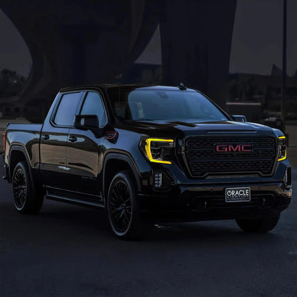 ORACLE Lighting 2019-2022 GMC Sierra 1500 ColorSHIFT RGB+W Headlight DRL Upgrade Kit by ORACLE Lighting