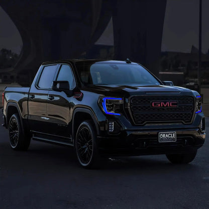 ORACLE Lighting 2019-2022 GMC Sierra 1500 ColorSHIFT RGB+W Headlight DRL Upgrade Kit by ORACLE Lighting