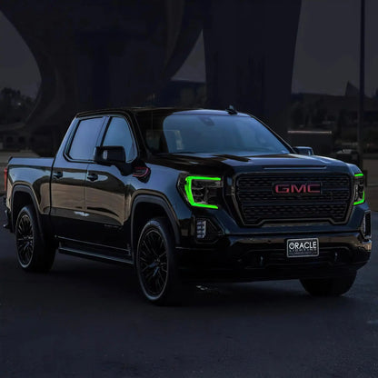 ORACLE Lighting 2019-2022 GMC Sierra 1500 ColorSHIFT RGB+W Headlight DRL Upgrade Kit by ORACLE Lighting