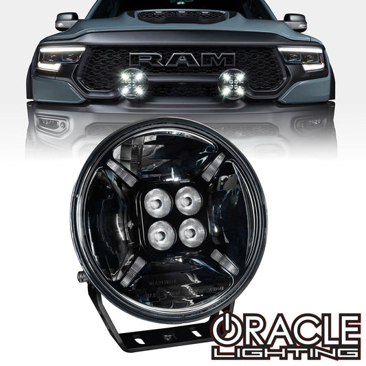 ORACLE Lighting EXO 7" Multifunction 60W Round LED Spotlight – Post Mount by ORACLE Lighting