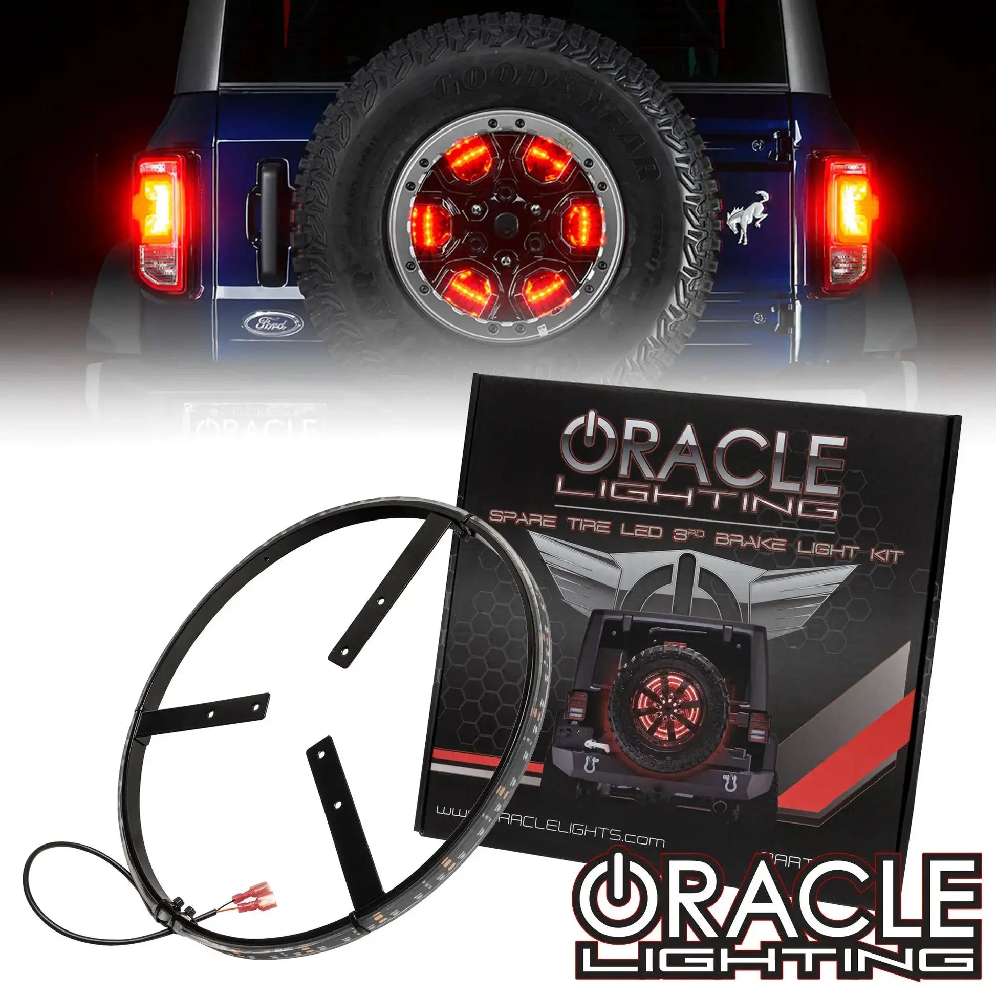 ORACLE Lighting LED Illuminated Spare Tire Wheel Ring Third Brake Light - Ford Bronco by ORACLE Lighting