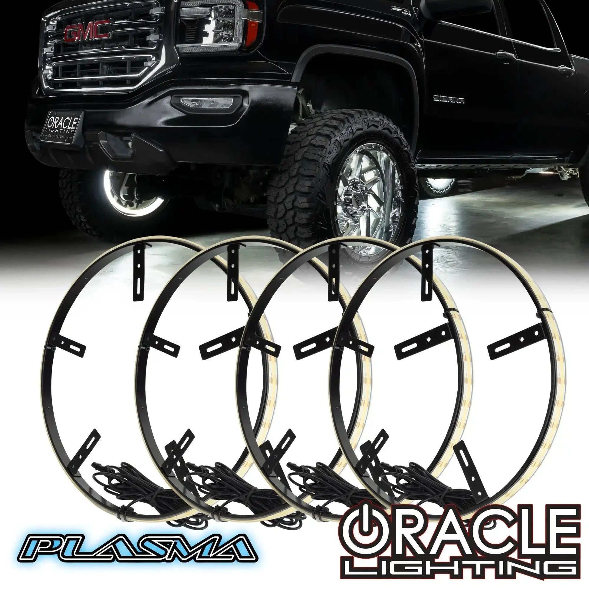 ORACLE Lighting LED Illuminated Wheel Rings - 16.5" PLASMA™ by ORACLE Lighting
