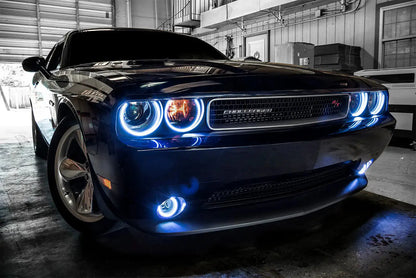 ORACLE Lighting 2008-2014 Dodge Challenger LED Fog Light Halo Kit - Surface Mount by ORACLE Lighting