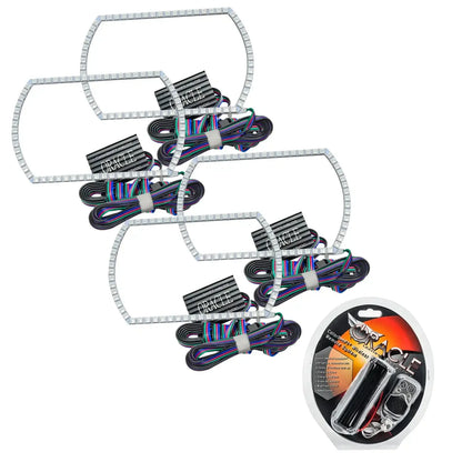 ORACLE Lighting 2007-2013 Chevrolet Silverado LED Headlight Halo Kit - Square Style by ORACLE Lighting