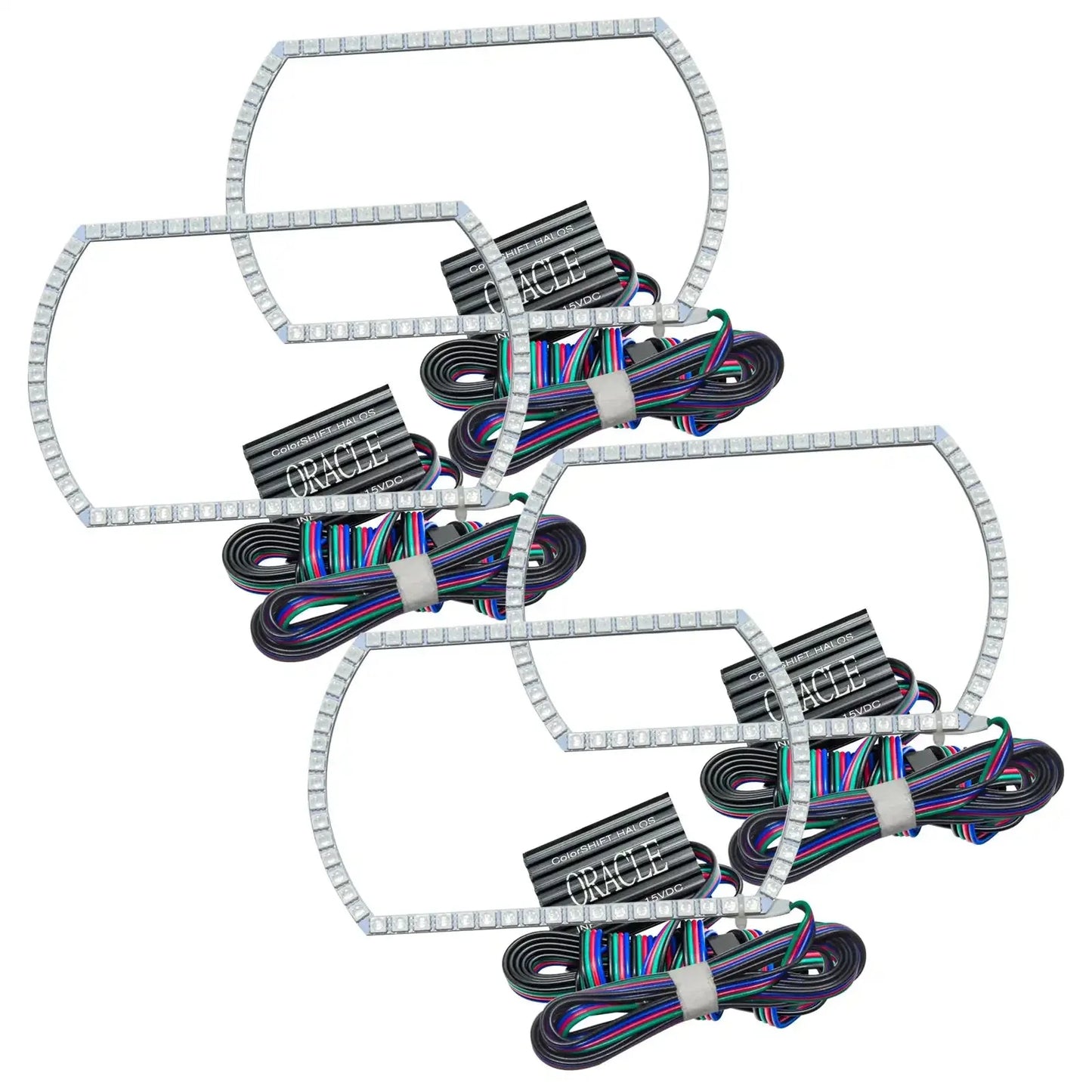 ORACLE Lighting 2007-2013 Chevrolet Silverado LED Headlight Halo Kit - Square Style by ORACLE Lighting