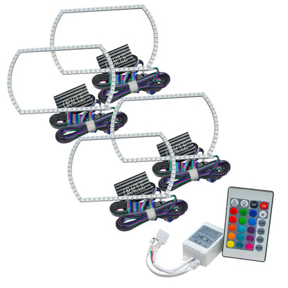 ORACLE Lighting 2007-2013 Chevrolet Silverado LED Headlight Halo Kit - Square Style by ORACLE Lighting