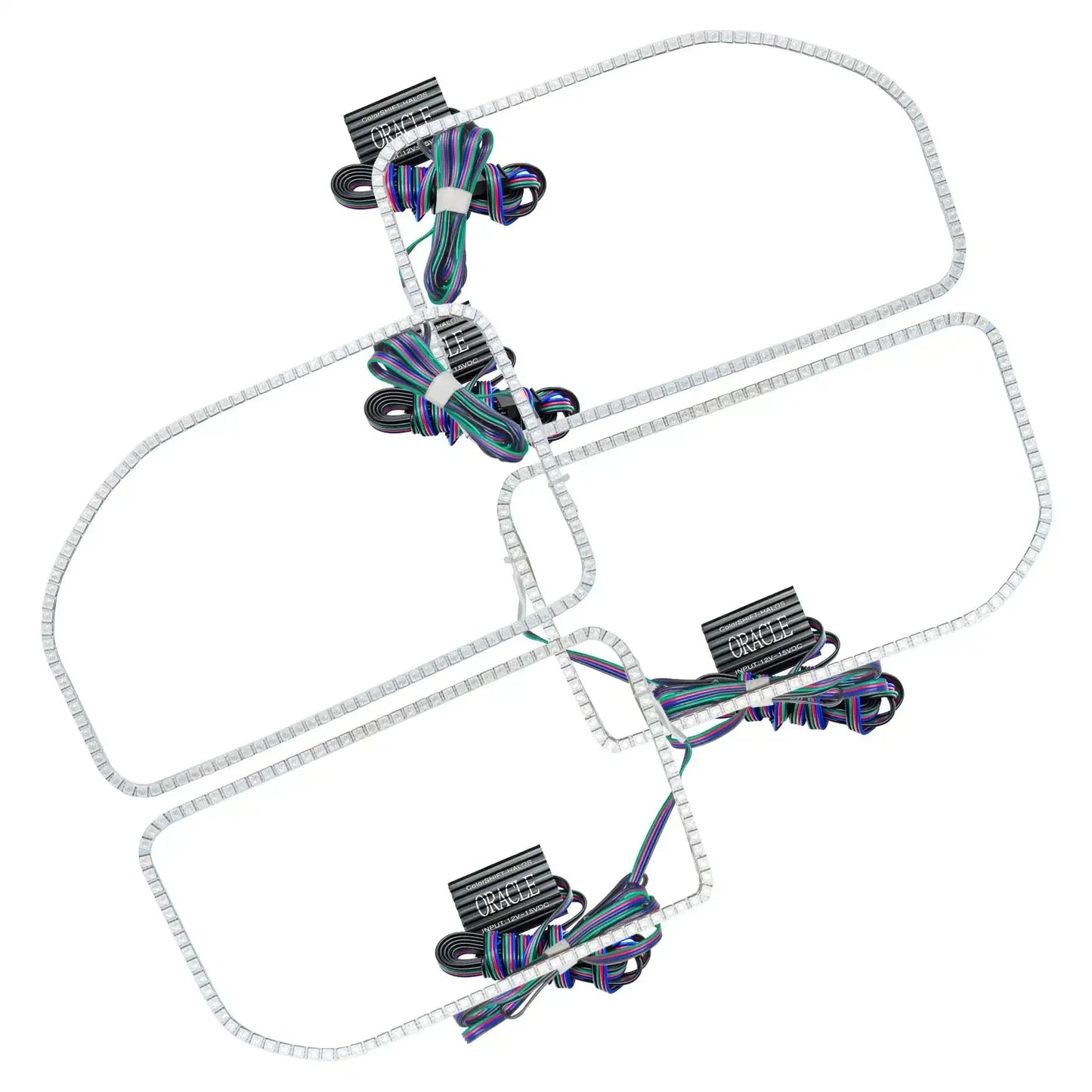 ORACLE Lighting 2011-2016 Ford F-250/F-350 LED Headlight Halo Kit (Square Ring Design) by ORACLE Lighting