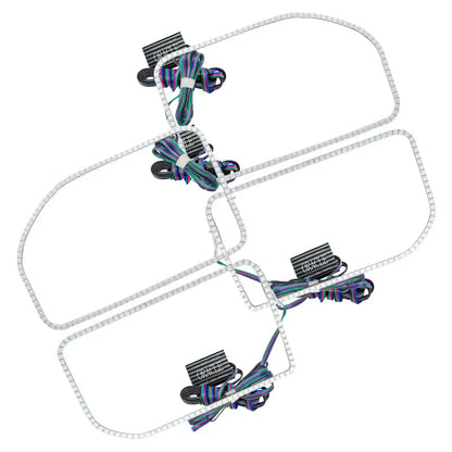 ORACLE Lighting 2011-2016 Ford F-250/F-350 LED Headlight Halo Kit (Square Ring Design) by ORACLE Lighting