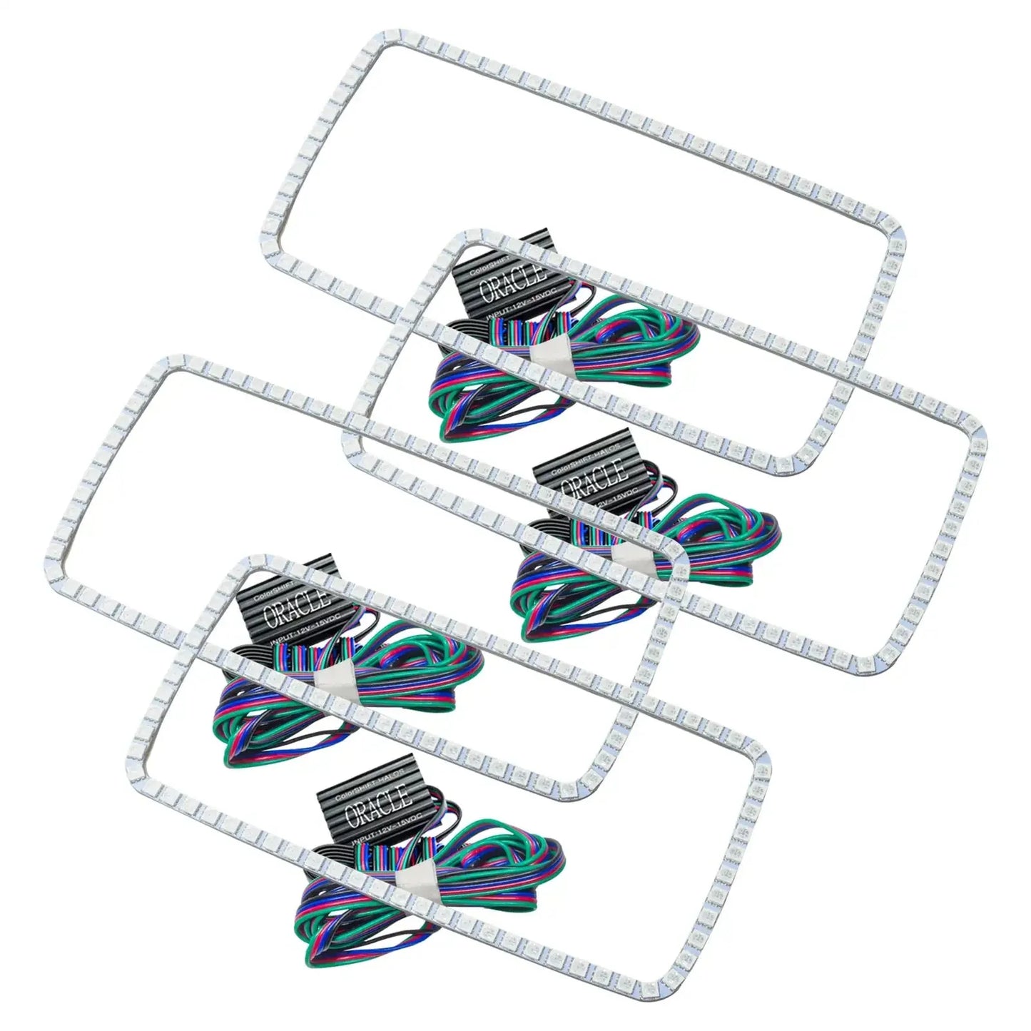 ORACLE Lighting 2007-2013 GMC Sierra LED Headlight Halo Kit (Square Style) by ORACLE Lighting