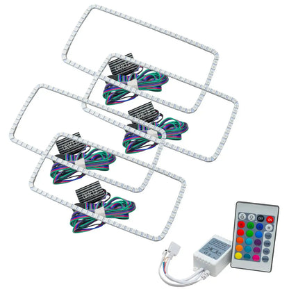 ORACLE Lighting 2007-2013 GMC Sierra LED Headlight Halo Kit (Square Style) by ORACLE Lighting