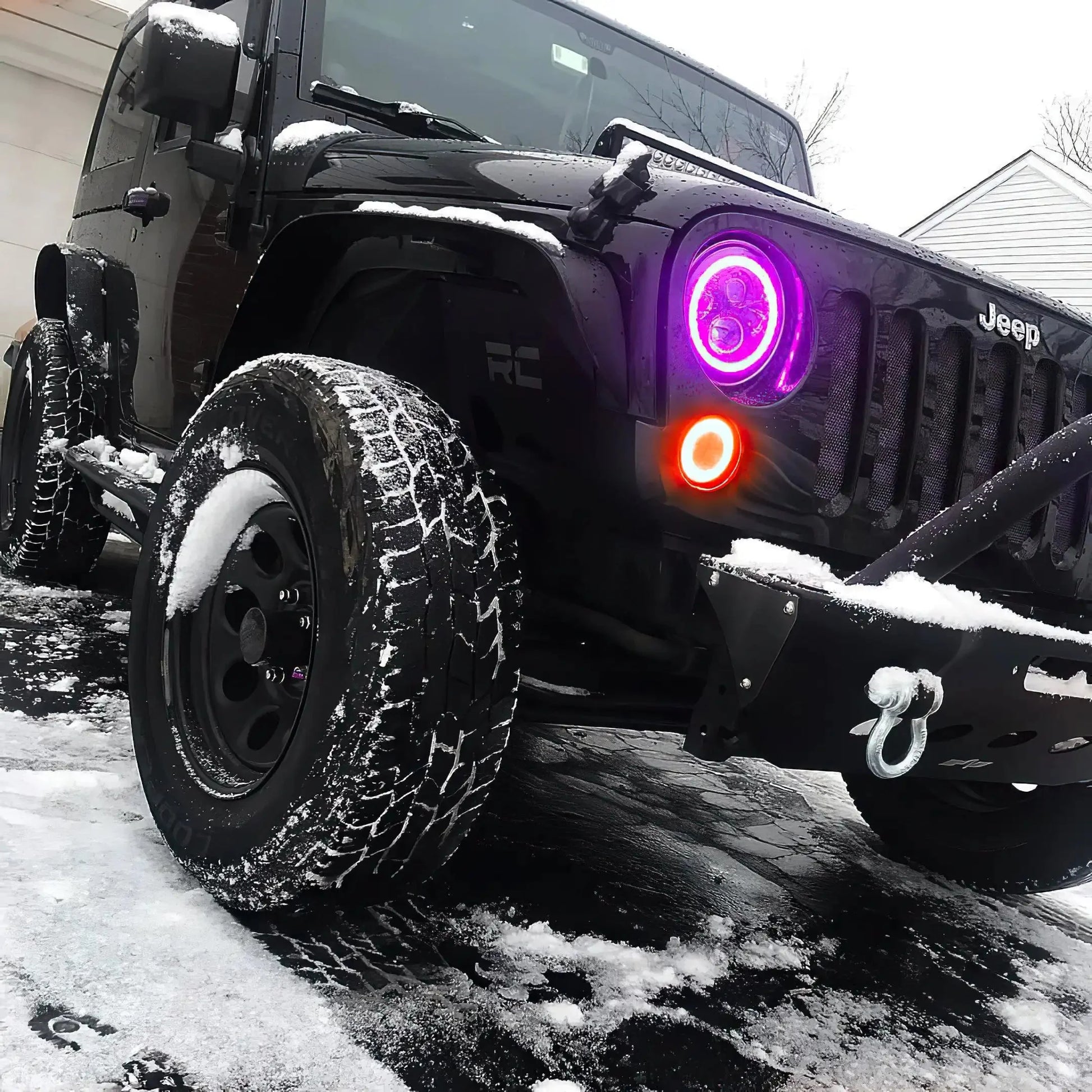 ORACLE Lighting 2007-2017 Jeep Wrangler JK LED Surface Mount Turn Signal Halo Kit by ORACLE Lighting