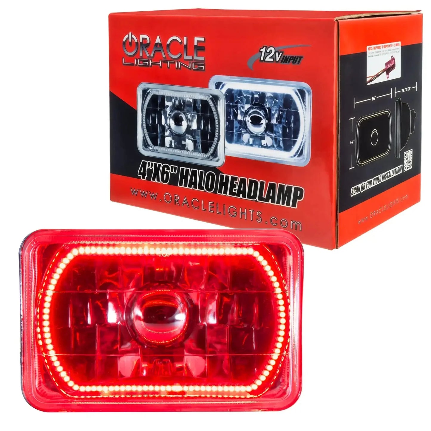 ORACLE Pre-Installed 4x6" H4651/H4656 Sealed Beam Halo (Single) by ORACLE Lighting