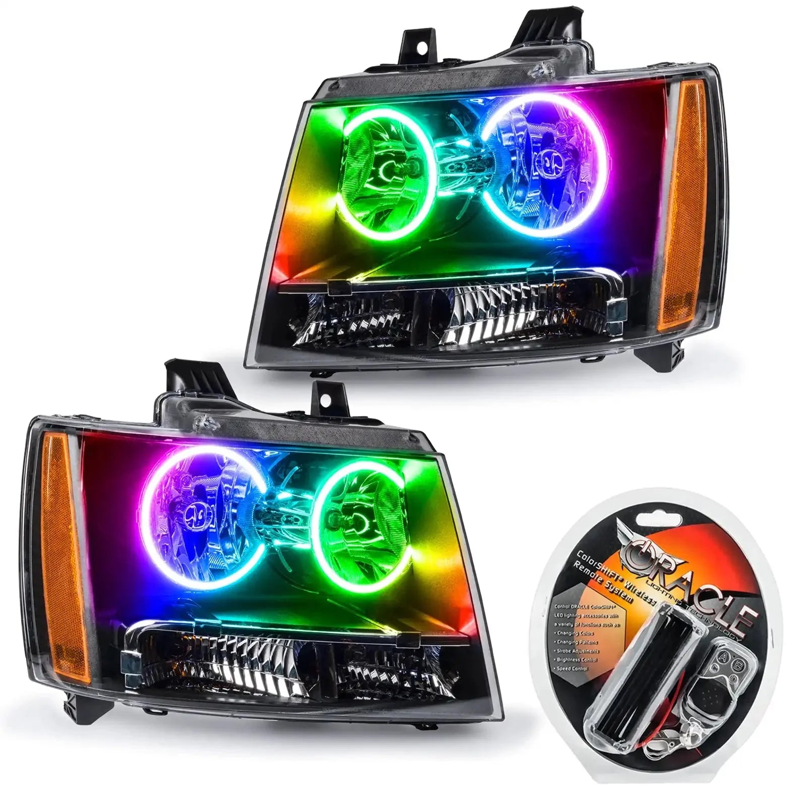 ORACLE Lighting 2007-2013 Chevrolet Avalanche Pre-Assembled Halo Headlights by ORACLE Lighting